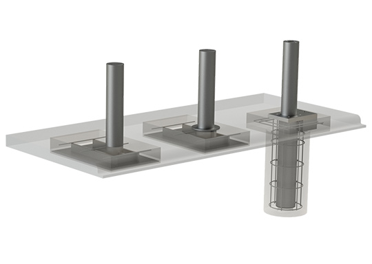 safety bollard diagram