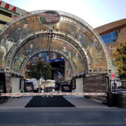 pbr finals stadium with swing gate barrier